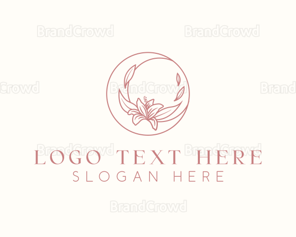 Flower Moon Boho Logo