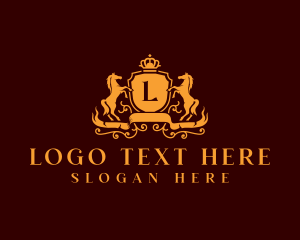 Legal - Luxury Crown Horse logo design