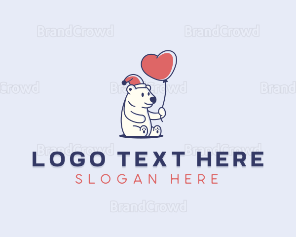 Love Balloon Polar Bear Logo