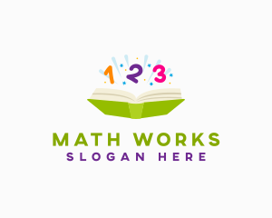 Math Counting Book logo design