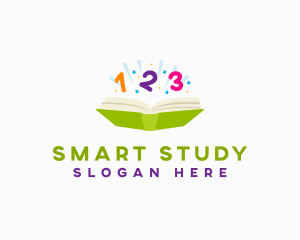 Study - Math Counting Book logo design