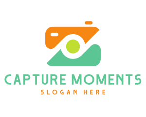 Abstract Photographer Camera logo design