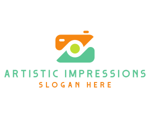 Abstract Photographer Camera logo design