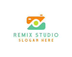 Abstract Photographer Camera logo design