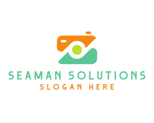 Abstract Photographer Camera logo design