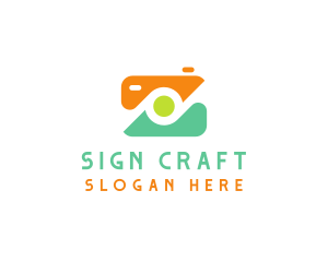 Abstract Photographer Camera logo design