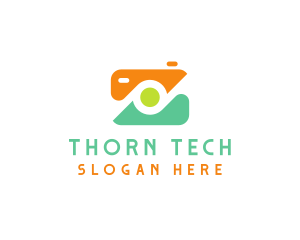 Abstract Photographer Camera logo design