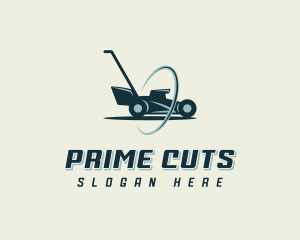 Lawn Mower Gardening logo design