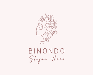 Beauty Floral Lady Logo