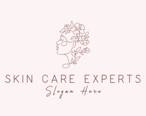 Beauty Floral Lady logo design