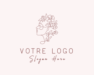Cosmetic - Beauty Floral Lady logo design
