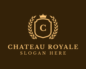 Royal Gold Shield logo design