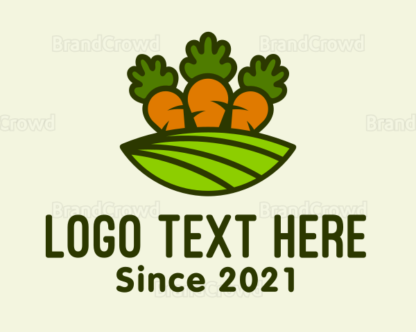 Carrot Vegetable Farm Logo