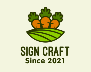 Carrot Vegetable Farm logo design