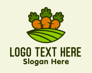 Carrot Vegetable Farm Logo