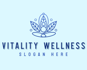 Wellness Meditation Yoga logo design