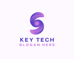 Cyber Tech Letter S logo design