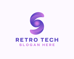 Cyber Tech Letter S logo design