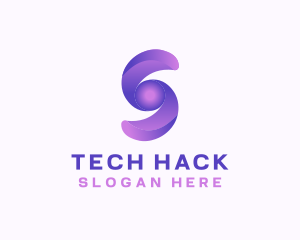 Cyber Tech Letter S logo design