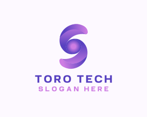 Cyber Tech Letter S logo design