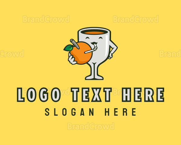 Orange Juice Drink Logo