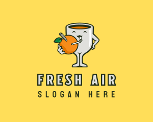 Orange Juice Drink logo design