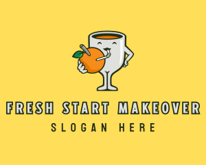 Orange Juice Drink logo design