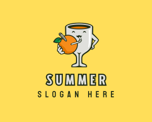 Orange Juice Drink logo design