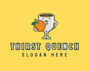 Drink - Orange Juice Drink logo design