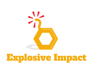 Honey Bomb Explosive logo design