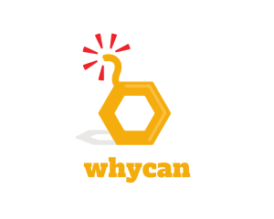 Bee - Honey Bomb Explosive logo design