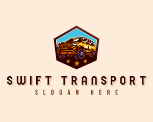 SUV Auto Transportation logo design