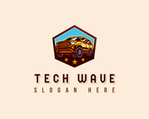 SUV Auto Transportation logo design