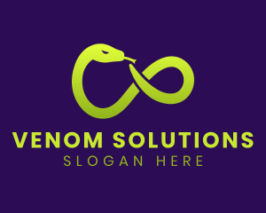 Venom - Gradient Infinity Snake logo design