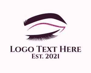 Eyelashes - Beauty Lashes Makeup Artist logo design