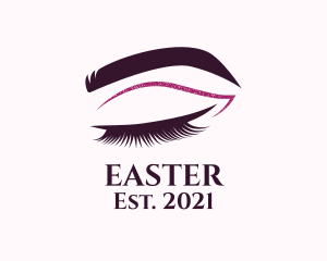 Eyelashes - Beauty Lashes Makeup Artist logo design