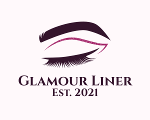 Eyeliner - Beauty Lashes Makeup Artist logo design