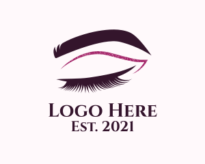 Beauty Lashes Makeup Artist logo design