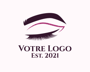 Beauty Lashes Makeup Artist logo design