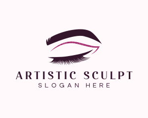 Beauty Lashes Makeup Artist logo design