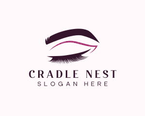 Beauty Lashes Makeup Artist logo design