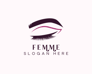 Beauty Lashes Makeup Artist logo design