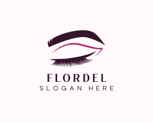 Beauty Lashes Makeup Artist logo design