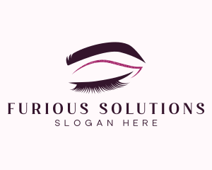 Beauty Lashes Makeup Artist logo design