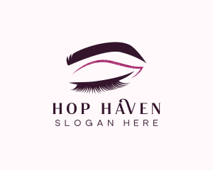 Beauty Lashes Makeup Artist logo design