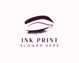 Beauty Lashes Makeup Artist logo design