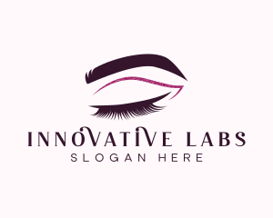 Beauty Lashes Makeup Artist logo design