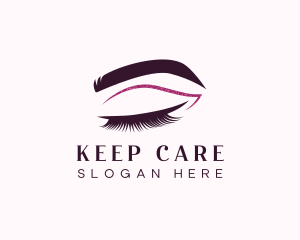 Beauty Lashes Makeup Artist logo design