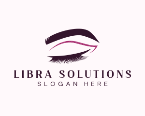 Beauty Lashes Makeup Artist logo design