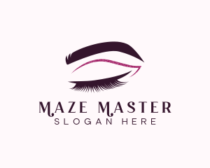 Beauty Lashes Makeup Artist logo design